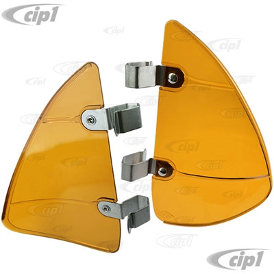 ZVW-125-AMBER - PAIR OF BREEZIES WIND AND RAIN DEFLECTORS - PAIR