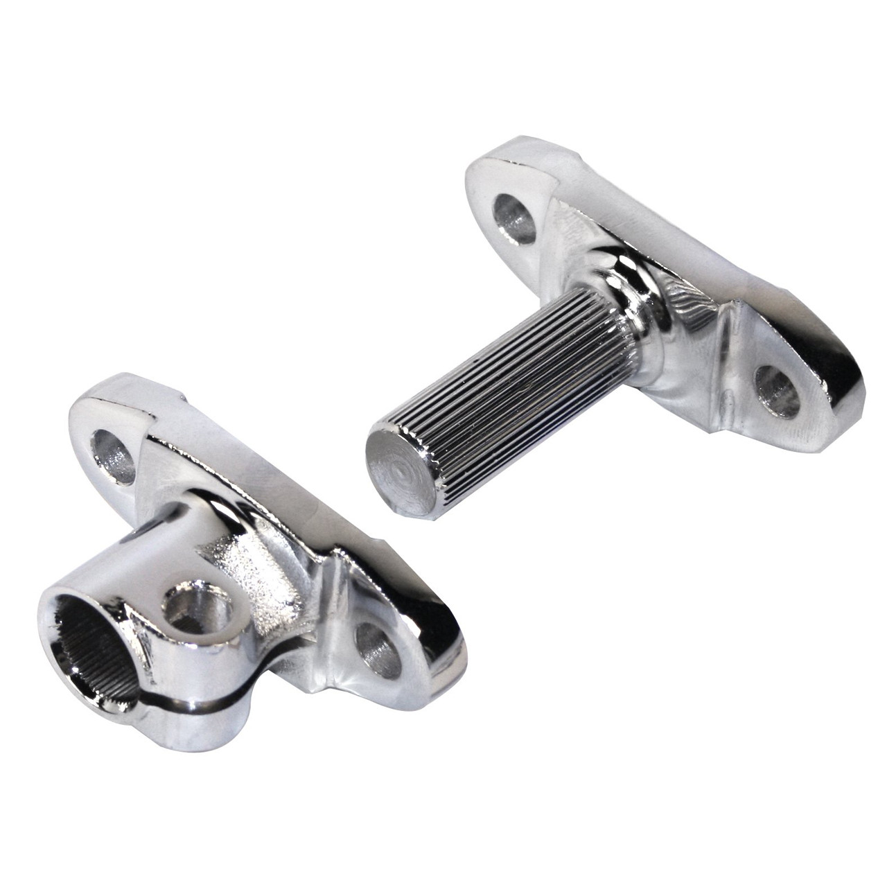 C13-17-2584 - (311415409 311415413) CHROME STEERING BOX & SHAFT
