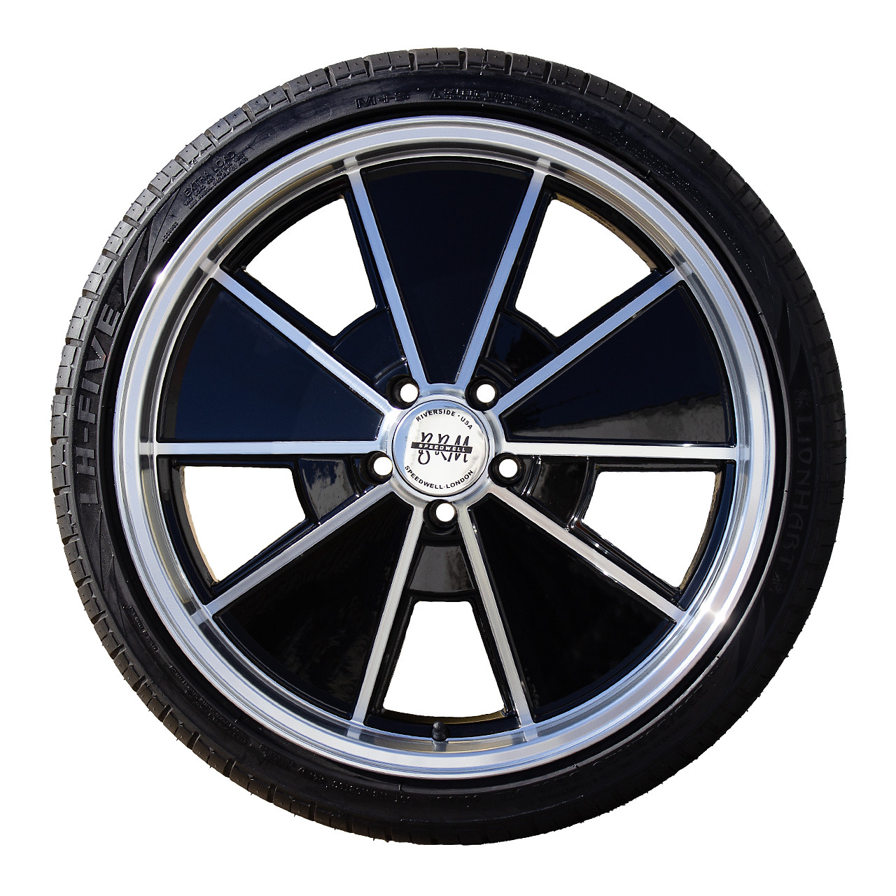 C32-8020BRM511240-KT - WHEEL/TIRE PACKAGE - BLACK MACHINED FACE 20