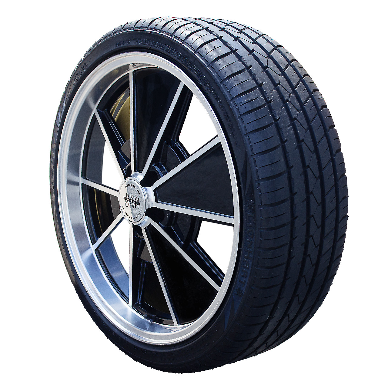 C32-8020BRM511240-KT - WHEEL/TIRE PACKAGE - BLACK MACHINED FACE 20