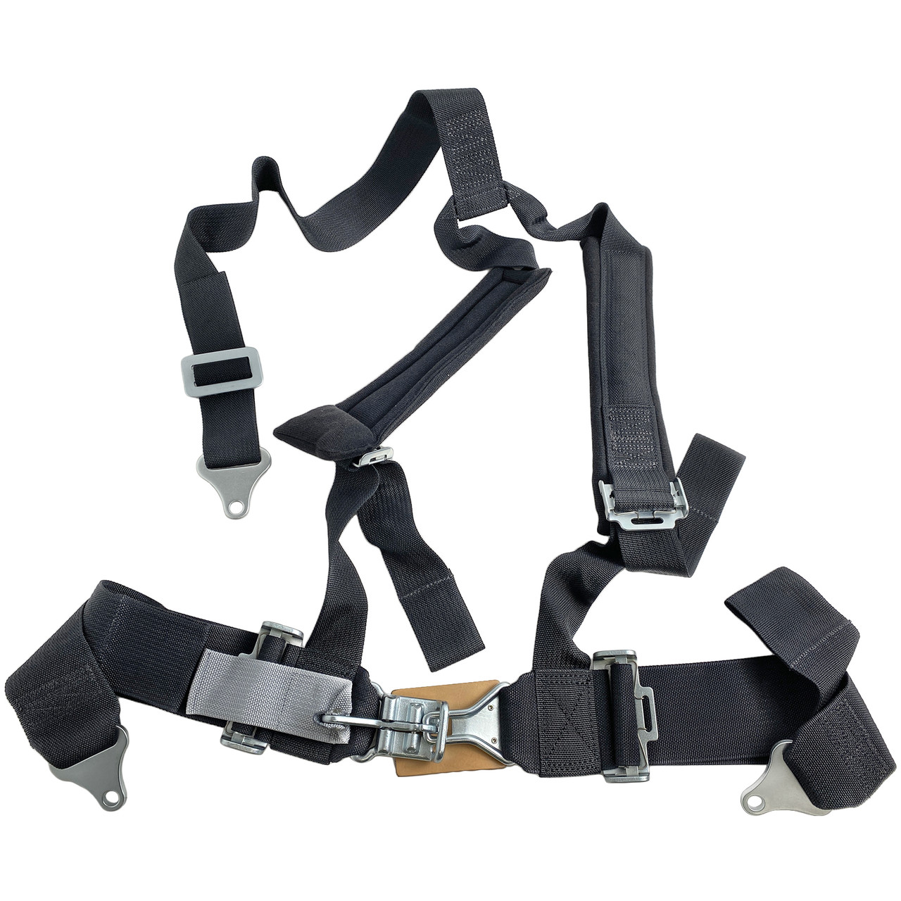 C26-TIGERDLX323PBK - 3 POINT DELUXE BLACK H-D SEAT BELT - 3 INCH