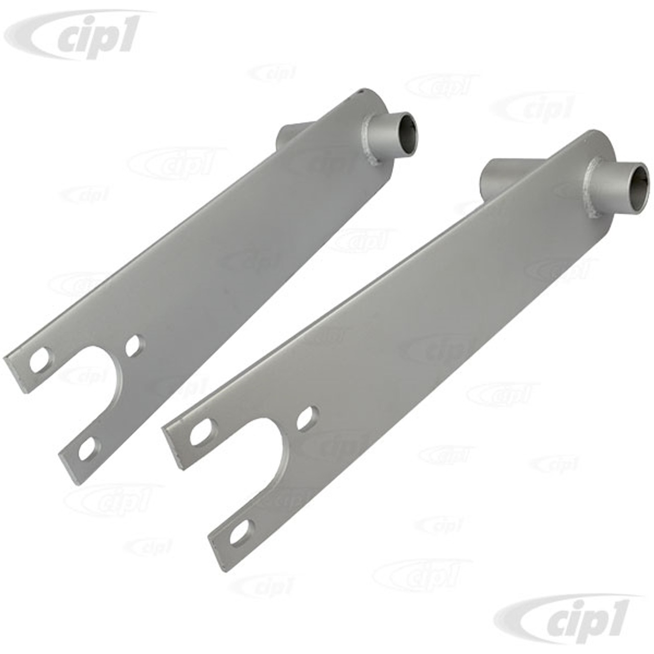 C13-17-2660 - EMPI - HEAVY DUTY SPRING PLATES WITH 4-1/4 IN. COLLAR  (PAINTED) - BEETLE/GHIA SWING AXLE WITH 24-11/16 INCH LONG TORSION BARS -  SOLD