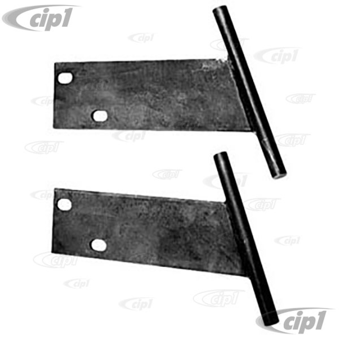 ACC-C10-1127 - EMPI 3875 - BLACK T-BARS FRONT OR REAR - BEETLE 68-73 - SOLD  PAIR