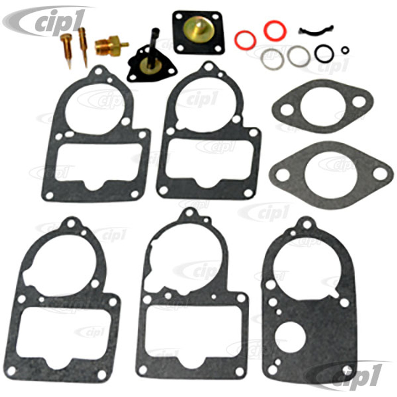 C13-2500 - EMPI BRAND - CARBURETOR REBUILD KIT FOR SOLEX 28-34 PICT  CARBURETORS ALL BEETLE 61-74 - GHIA 61-74 - BUS 61-71 - REF.#'s -  111-198-569-U -