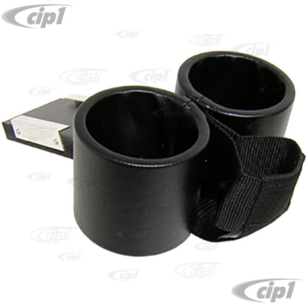 ACC-C10-9109-C - ASHTRAY CUP HOLDER WITH CELL PHONE HOLDER - FITS INTO  ASHTRAY SLOT - SMOOTH BLACK VINYL - THING 69-79 - SOLD EACH