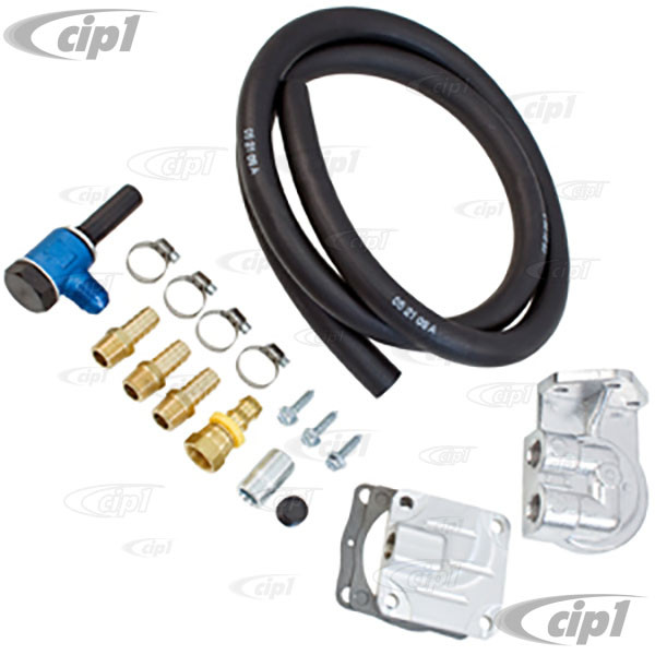 C13-9252 - EMPI - BOLT-ON FULL FLOW REMOTE FILTER KIT - ALL 71-79 DUAL  RELIEF ENGINE CASES - NO MACHINING REQUIRED