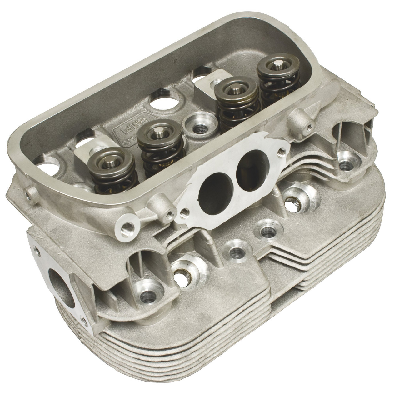 C13-98-1356-B - EMPI - 043-101-355-C 043101355C - COMPLETE DUAL PORT  CYLINDER HEAD - WITH 14MM x 1/2 IN. SPARK PLUG HOLE - STOCK 1600CC  BEETLE/GHIA 