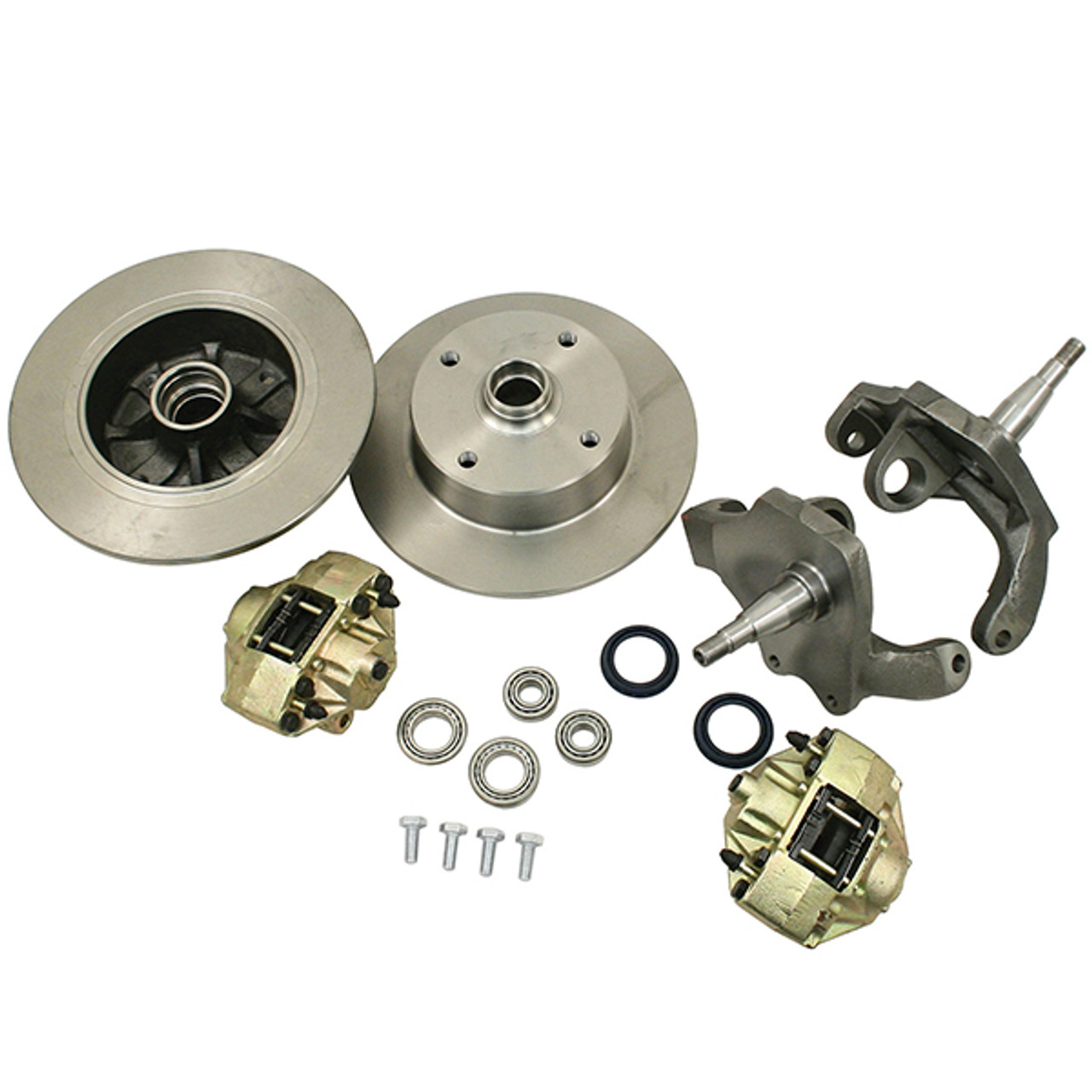 ACC-C10-4121 - DELUXE BALL-JOINT DISC BRAKE KIT WITH DROPPED OR STOCK  SPINDLES - GERMAN W/BRG INCLUDED (SIMILAR TO EMPI 22-2886) - STANDARD  BEETLE 