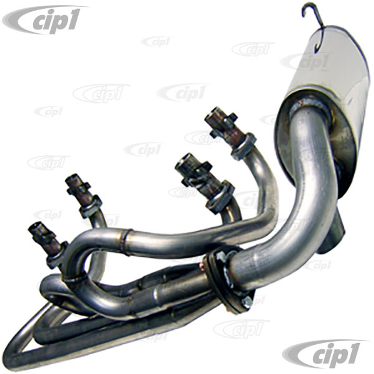 C31-251-104-042E - CSP TYPE-4 PYTHON STAINLESS STEEL HEADER AND MUFFLER  SYSTEM - 42MM(1-5/8 INCH) O.D. - TYPE-4 ENGINES IN BEETLE APPLICATIONS -  SOLD 