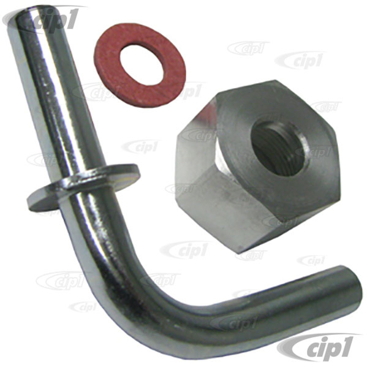 C31-298-221-113A - CSP - (113298221A) OVERSIZED 8MM GAS TANK OUTLET  PIPE/NUT/WASHER KIT (SPIGOT- HIGH FLOW - STANDARD BEETLE 62-77 / GHIA 62-74  / TYPE