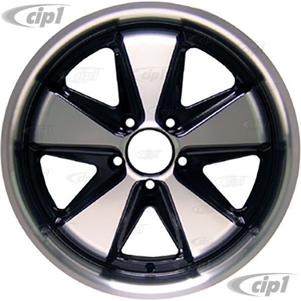 C32-FU171B - 911 STYLE 5 SPOKE ALUMINUM WHEEL - BLACK AND MACHINED