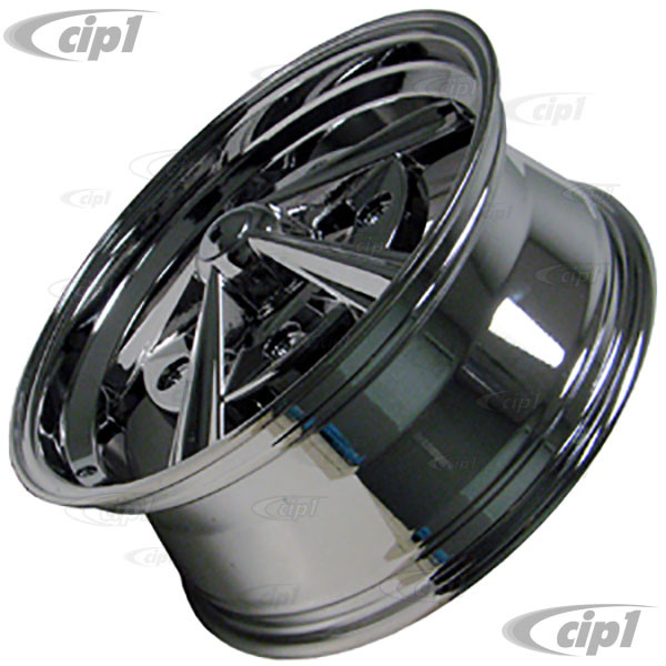 C32-RD52C-17 - 10-1091 - FULLY CHROMED RADER STYLE WHEEL - 17 INCH