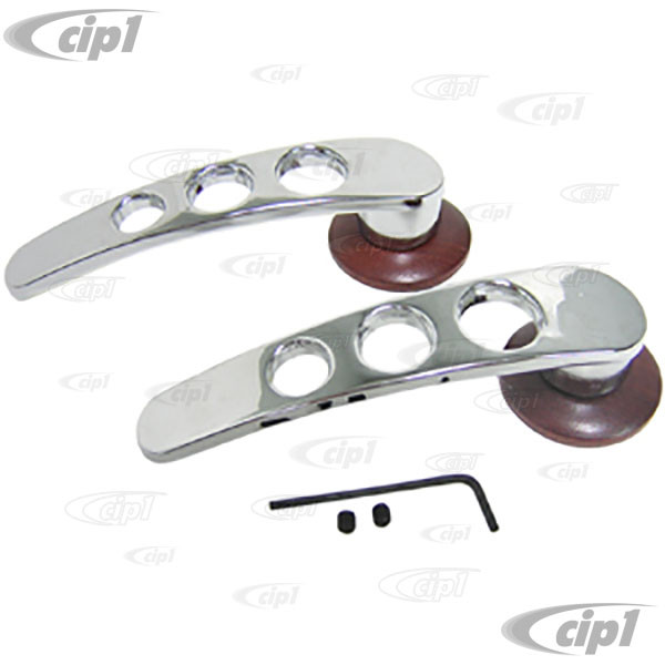 C38-I-095A - ROSEWOOD INNER DOOR HANDLE - CUSTOM DOOR RELEASE