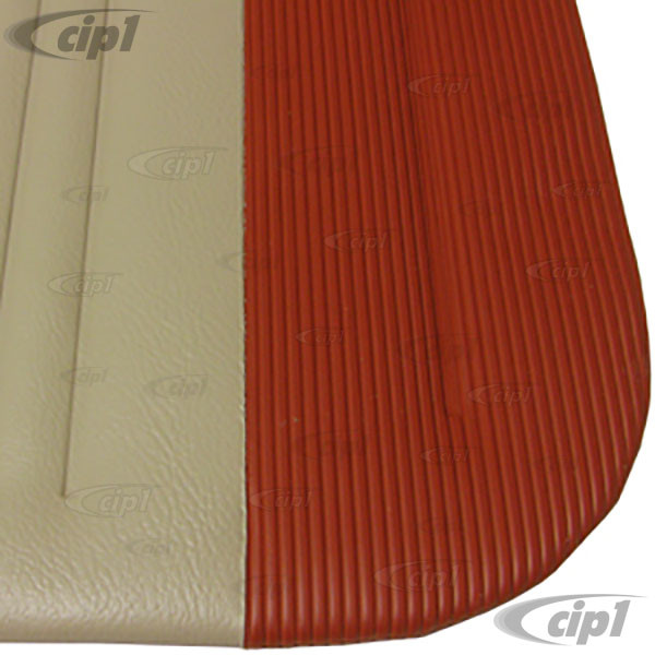 T19-1123-2315 - OEM CLASSIC RIBBED VINYL DOOR PANEL SET - BEETLE