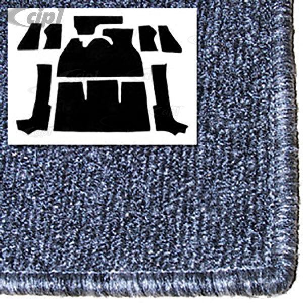 T34-F1320-407 - 71-72 SUPER BEETLE CONVERTIBLE 9PC CARPET SET