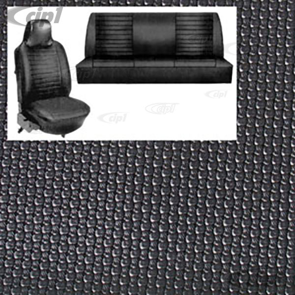 T42-1127-01 - SLIP-ON BLACK BASKET WEAVE VINYL SEAT COVER KIT