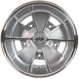 C32-8015BRM520518SM - CIP1 EXCLUSIVE - 15 IN X 8 IN BRM STYLE ALUMINUM WHEEL - SILVER MACHINED FACE - 5X205MM - ET 18.8MM - CENTER CAPS INCLUDED - WHEEL HARDWARE EXTRA - SOLD EACH