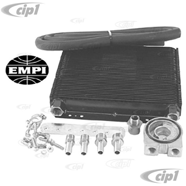 C139217 EMPI 72 PLATE UNIVERSAL OIL COOLER KIT COOLER / HOSE