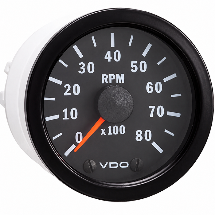 VDO 8000RPM タコメーター 52mmメーター径 12V 4，6，8