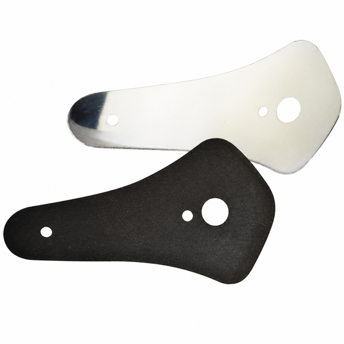 ACC-C10-3752 - 6433 - IMPORTED FROM EUROPE - FRONT HOOD HANDLE GUARD - POLISHED STAINLESS STEEL WITH RUBBER GASKET - BEETLE 68-79 - SOLD EACH