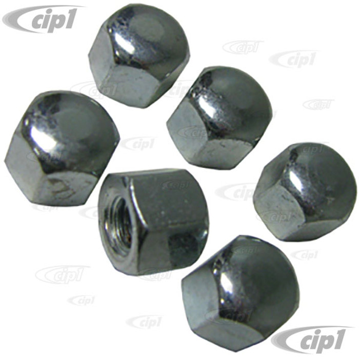 VHD-N11-0624-6 - CAP OIL DRAIN PLATE NUT - ALL 12-1600CC BEETLE STYLE ENGINES - SOLD SET OF 6 NUTS