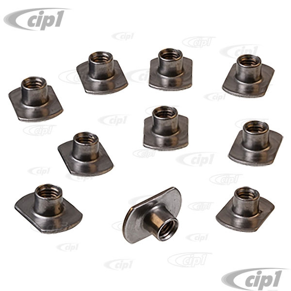 C21-0898-10 - (N114071) GERMAN - SET OF 10 - 8MM PANEL NUT WELD-IN