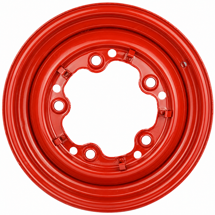 ACC-C10-6620-SMRD - STOCK SMOOTHIE 5X205MM 5 BOLT STEEL WHEEL - HOT ROD RED - 15X4-1/2 (3-3/4 INCH BACK SPACING) HUBCAP SOLD SEPARATELY - BEETLE 52-67 GHIA 56-65 T-3 62-65 BUS 52-73 - SOLD EACH