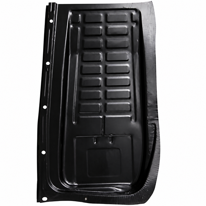 VNG-95-10-76-3 - (112-701-063-Q 112701063Q) - KLOKKERHOLM - LEFT REAR - FLOOR PAN QUARTER SECTION WITH OUTER BOLTING RAIL - BEETLE 46-72 (SEAT RAIL NOT INC.) - BLACK OR GALVANIZED COATING MAY VARY - SOLD EACH