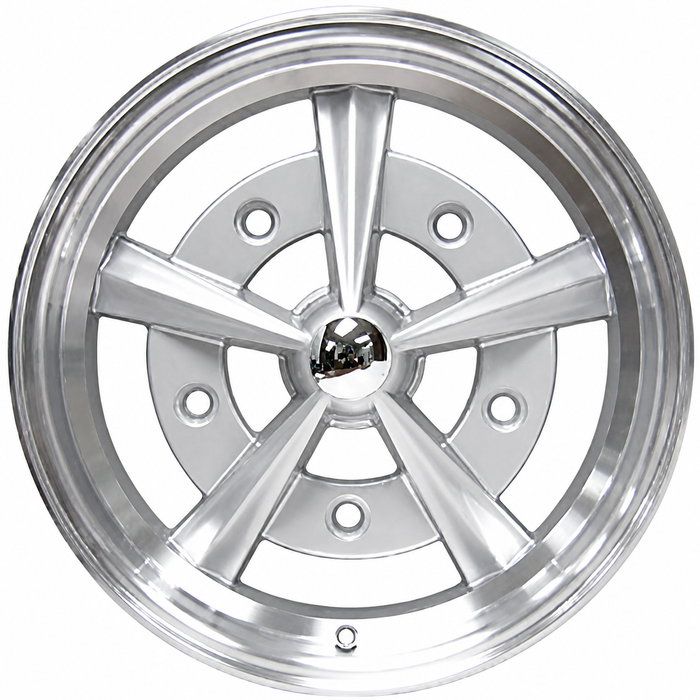 ACC-C10-6657 - SILVER RADER STYLE WHEEL - RAIDER - 15 INCH X 5 INCH - 5 X 205MM BOLT WHEEL (3.75 IN. BACKSPACE) - SOLD EACH