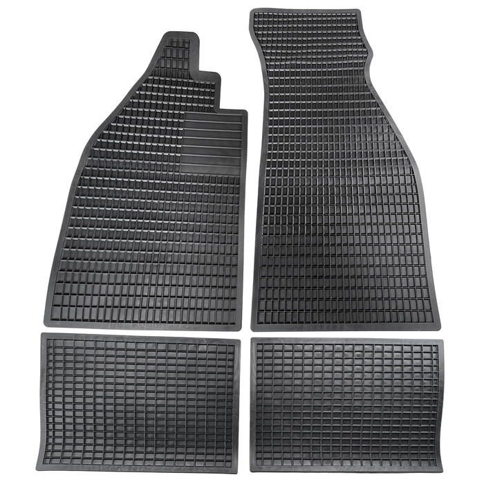 VWC-111-017-505-PA - 111017505 - EXCELLENT QUALITY - 4 PIECE RUBBER FLOOR MAT SET - BEETLE 46-77 - SOLD SET