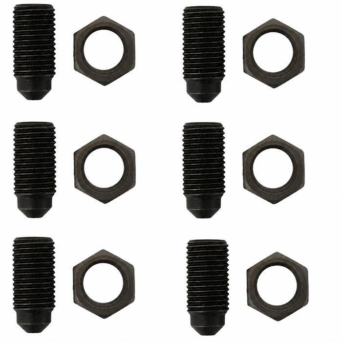 VWC-111-411-151-KT - 12 PIECE GRUB SCREW AND NUT KIT - FOR ALL FRONT BEAM - BEETLE/GHIA/TYPE-3/THING/BUS - SOLD SET OF 12 PIECES