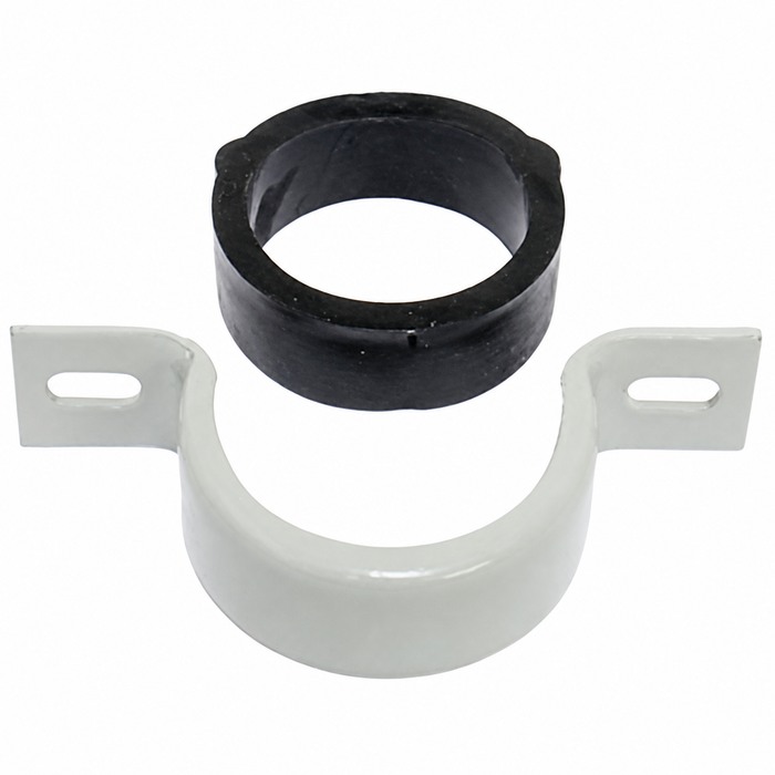VWC-111-415-611 - (111415611) - STEERING COLUMN CLAMP / BRACKET WITH RUBBER BUSHING FOR STEERING COLUMN - BEETLE/GHIA 46-67 - SOLD EACH