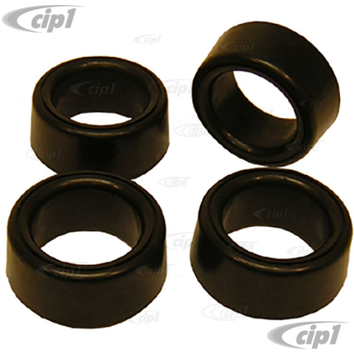VWC-111-511-245-A - (111511245A) EXCELLENT QUALITY FROM ERUOPE - SET OF INNER/OUTER RUBBER SPRING PLATE TORSION BAR BUSHINGS - DOES ONE CAR - BEETLE/GHIA 46-59 - SOLD SET OF 4