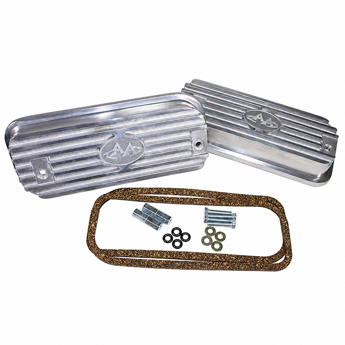 ACC-C10-5110 - AC101855 - 00-8855-0 - BOLT-ON ALUMINUM VALVE COVER SET - ALL 17-2000CC TYPE 4 STYLE BUS ENGINES - BUS/VANAGON 72-83 - SOLD SET
