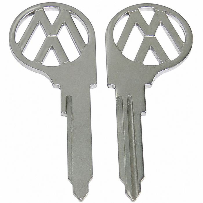 VWC-111-837-219-AS67 - OE GENUINE VW - MADE IN GERMANY - KEY BLANK-L PROFILE - BUS 67-70 - SOLD EACH