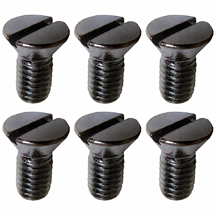 VWC-111-837-298-6 - STRIKER PLATE SCREWS SET OF 6 - BUS 52-64 / BEETLE 46-66 - SOLD SET OF 6