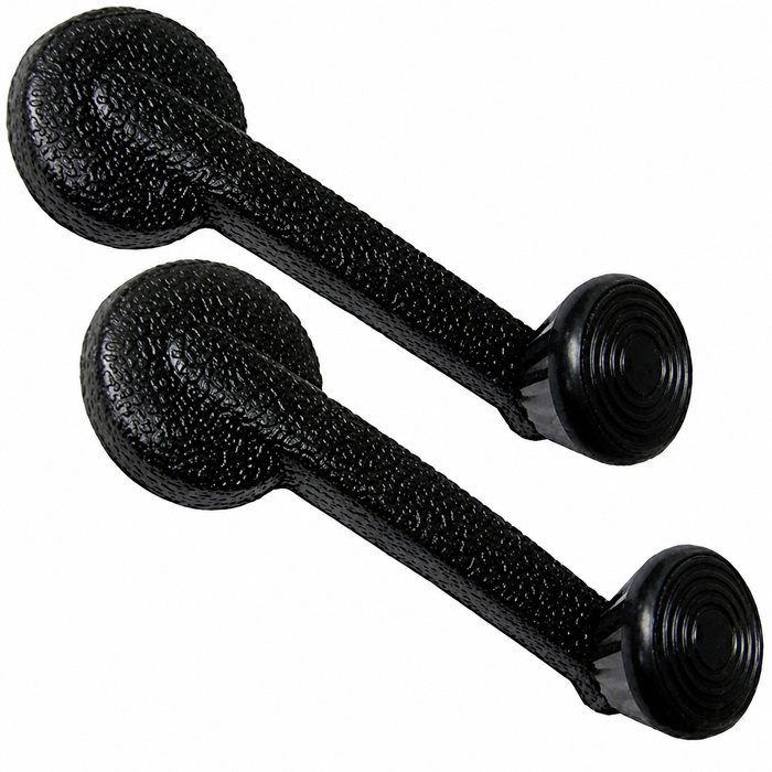 VWC-111-837-581-JPR - 111837581J - CIP1 PREMIUM QUALITY - WINDOW CRANK HANDLE WITH METAL REINFORCEMENT - BLACK BEETLE 68-79 - GHIA 68-74 - TYPE-3 68-73 - BUS 68-79 - SOLD PAIR