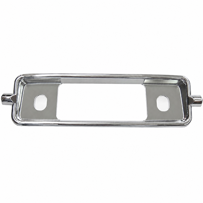 VWC-111-857-233-B - (111857233B) - CHROME RADIO FACE PLATE - BEETLE 58-67 - SOLD EACH
