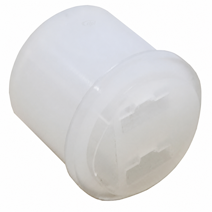 VWC-111-945-525 - 111945525 - PLASTIC ELECTRICAL PLUG FOR 2 POST BRAKE LIGHT SWITCH - BEETLE 48-69 - GHIA 56-69 - BUS 50-69 - TYPE-3 62-73 - SOLD EACH