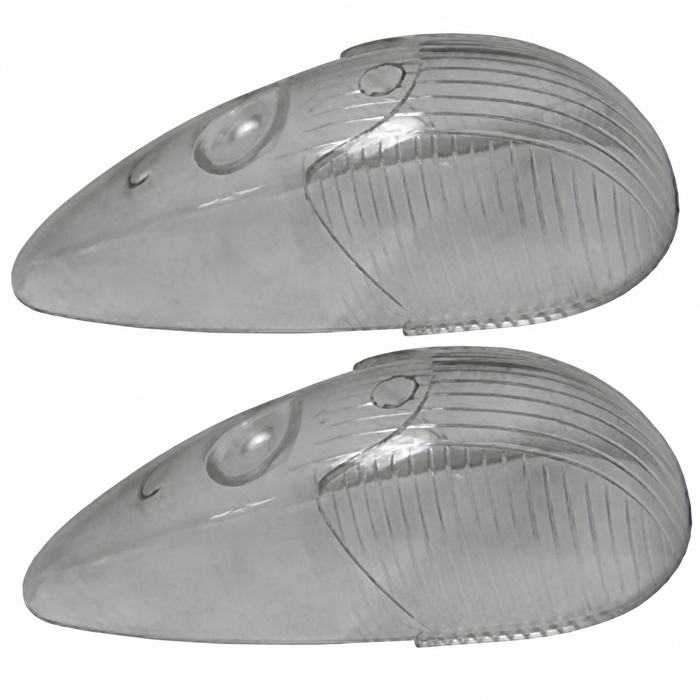 VWC-111-953-161-CPR - CLEAR FRONT TURN SIGNAL LENS - LEFT AND RIGHT - BEETLE 58-63 - SOLD PAIR
