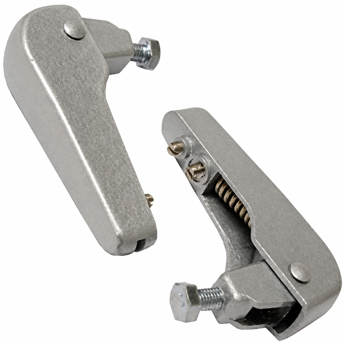 VWC-111-955-407-APR - 111955407A - GOOD QUALITY - WIPER ARMS BASE ONLY - SILVER - BEETLE 58-64 - BUS 60-67 (CAN BE USED FOR 53-57 :SEE NOTES) - LEFT AND RIGHT - SOLD PAIR