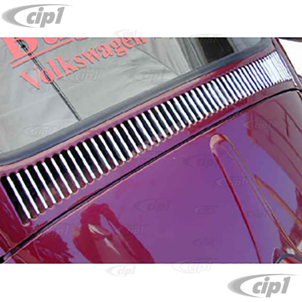 VWC-113-008-103 - DELUXE VINTAGE STYLE REAR WINDOW LOUVER TRIM SET