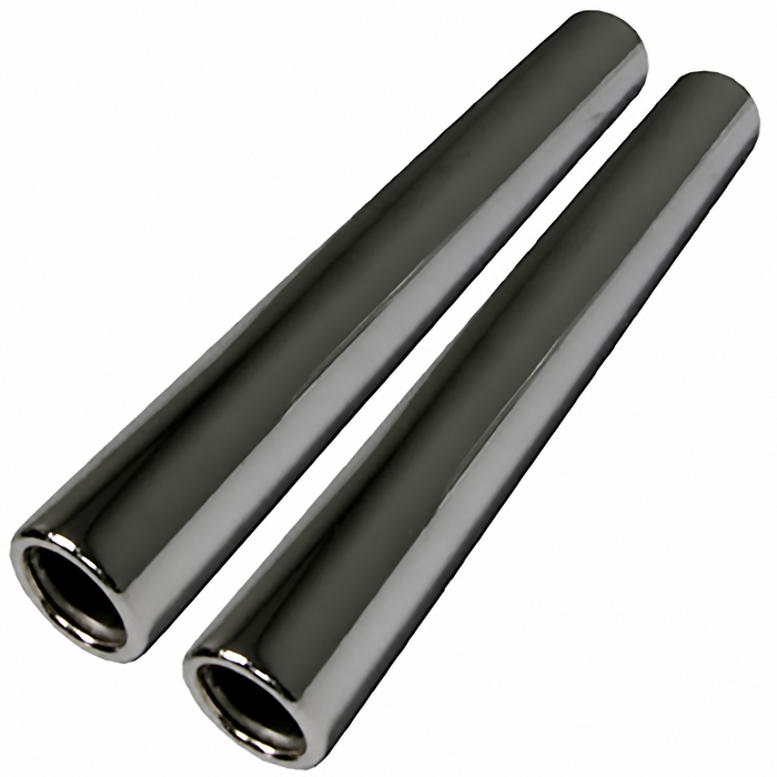 VWC-113-251-163-D2 - 113251163D - CHROME TAIL PIPES - 10.5 INCH -265MM LONG - BEETLE 56-74 - GHIA 56-74 - SOLD PAIR