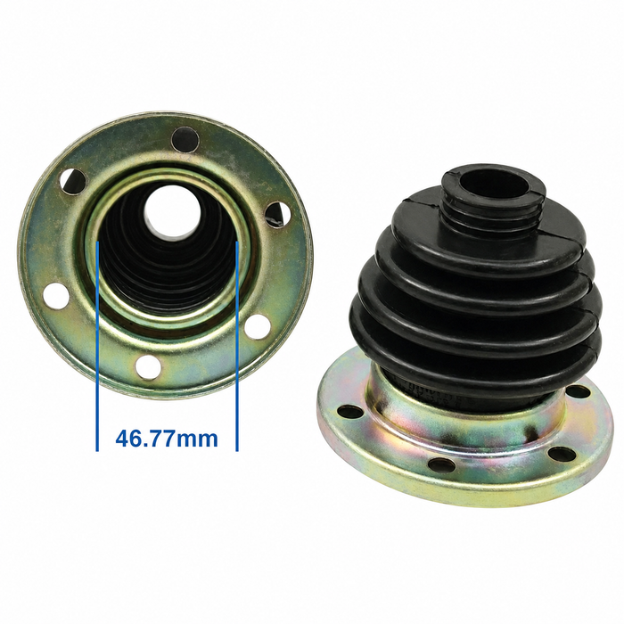 VWC-113-501-149 - (113501149) I.R.S. C.V. JOINT BOOT WITH FLANGE - BLACK NEOPRENE - BEETLE 69-79 / GHIA 69-74 / TYPE-3 69-74 - SOLD EACH
