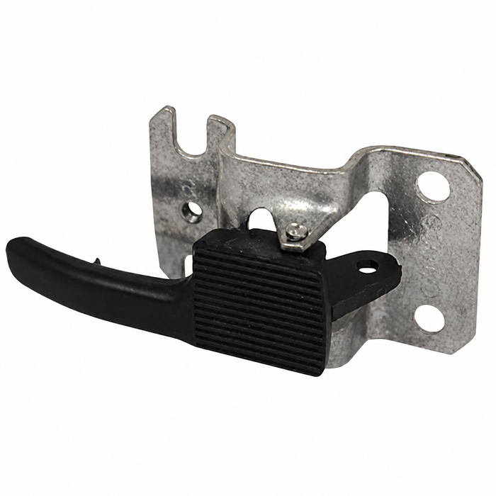VWC-113-837-020-B - (113837020B) - INNER DOOR RELEASE LEVER RIGHT - BLACK PLASTIC LEVER WITH METAL BRACKET - BEETLE 67-79 / GHIA 64-74 - TYPE-3 68-73 - SOLD EACH