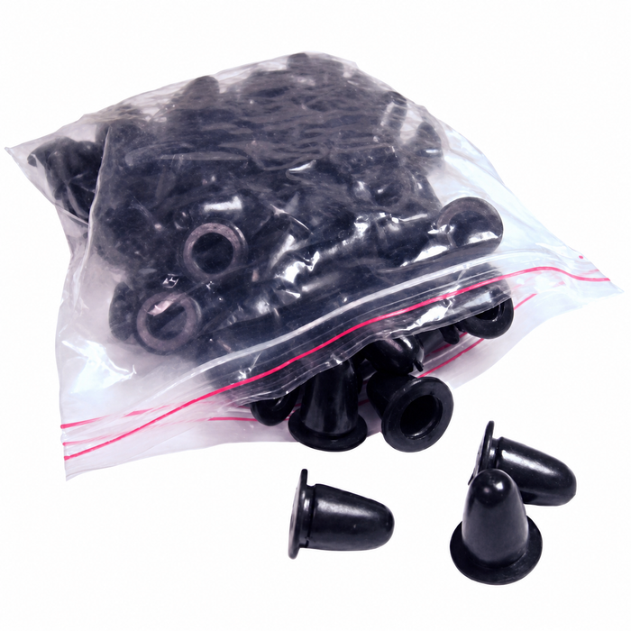 VWC-113-857-219-A100 - 113857219A - QUALITY REPRODUCTION - BAG OF 100 DOOR PANEL CLIP SEALS - BEETLE 46-79/ ALSO BODY CHROME SEALS BEETLE 49-66/T-3 62-66 - SOLD BAG OF 100
