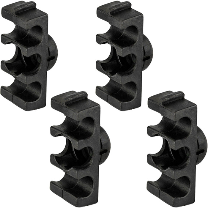 VWC-113-905-451-A4 - 113905451A - FROM GERMANY - 3-WIRE SPARK PLUG WIRE HOLDERS / CLIPS - BEETLE 61-79 - GHIA 61-74 - BUS 61-79 - TYPE-3 62-73 - VW THING 69-79 - SOLD SET OF 4