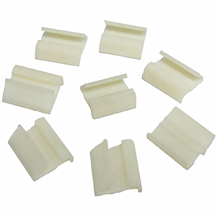 VWC-141-853-335-ST - DOOR SCRAPER MOLDING CLIPS - TOP EDGE OF DOOR - FOR 141-837-471 MOLDING - GHIA SEDAN - CONVERTIBLE 72-74 - REF.#'s - 141-837-335 - 141853335 - 141837335 - SOLD SET OF 8