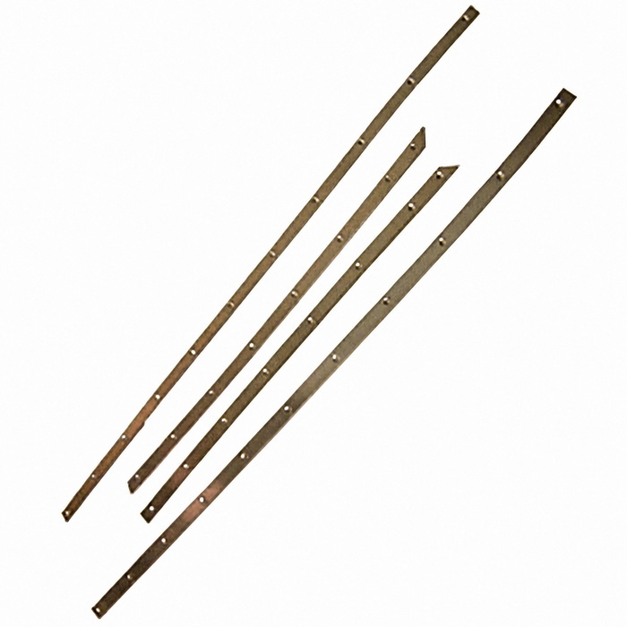VWC-141-871-921-ST - 141871921 - METAL INSERT BARS - 4 PIECES FOR DOOR WINDOW TO ROOF FRAME SEALS - GHIA CONVERTIBLE 56-74 - SOLD 4 PIECE SET