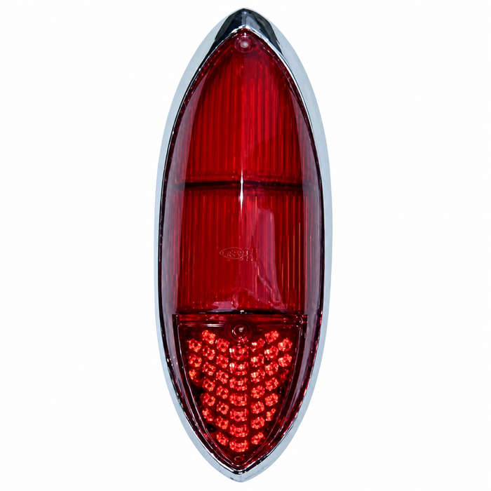 VWC-141-945-227-D - 141945227D - TAIL LIGHT LENS RED LEFT OR RIGHT - GHIA 60-69 - SOLD EACH